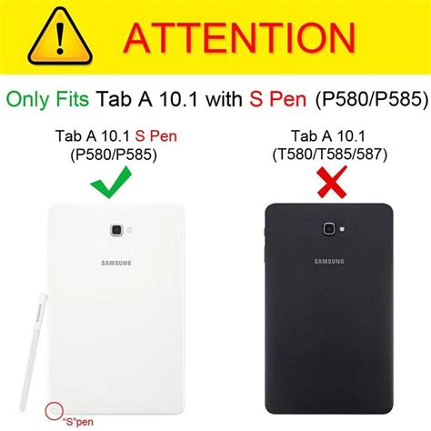 For Samsung Galaxy Tab A A6 101 With S Pen 2016 Sm P580 P580 P585 360