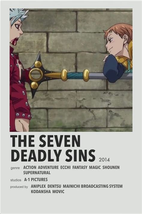 The Seven Deadly Sins | Anime canvas, Anime printables, Anime films