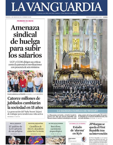 2 De Mayo De 2023 La Vanguardia Lavanguardia