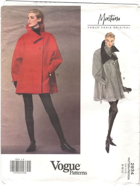 Montana Short Coat Pattern Vogue Paris Original 2974 Etsy Vogue