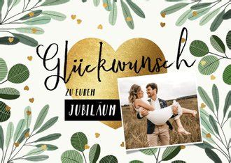 Gl Ckwunschkarte Rosenhochzeit Foto Und Herz Send A Smile