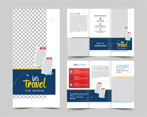 travel trifold brochure template with creative premium layout 49709611 ...