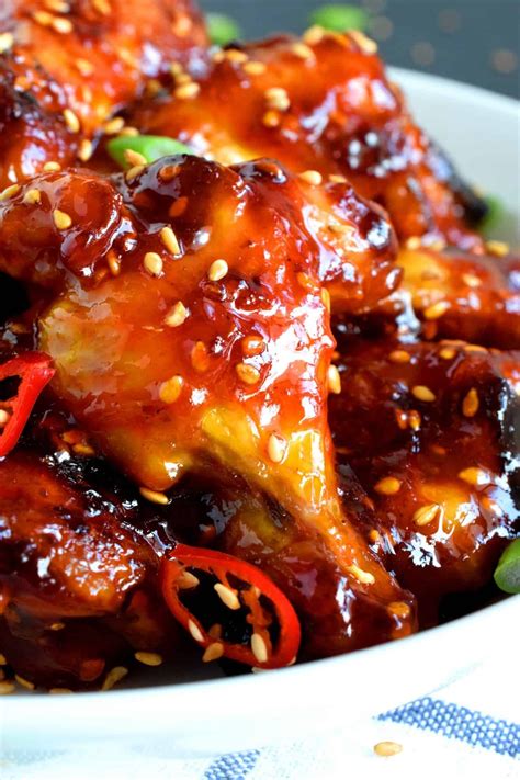 Spicy Korean Gochujang Chicken Wings Lord Byrons Kitchen Chicken