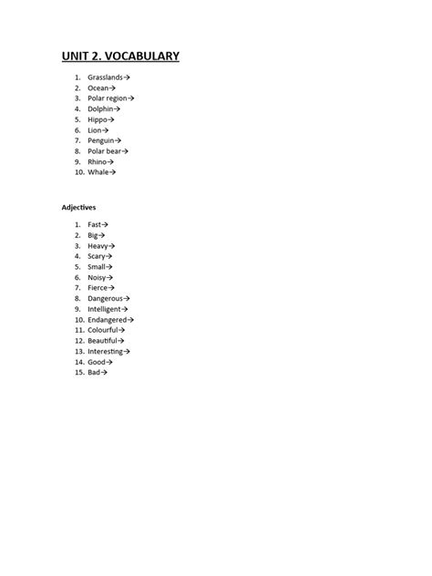 Kids Can Macmillan UNIT 2 Vocabulary | PDF