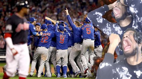 WE DID IT MOMMA!!! CUBS vs INDIANS WORLD SERIES GAME 7 HIGHLIGHTS ...