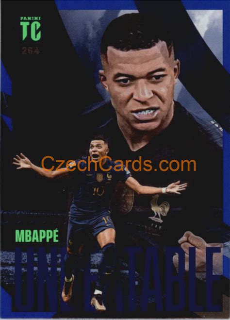 FOOTBALL SOCCER Kylian Mbappe 2023 Panini Top Class Unbeatable Blue