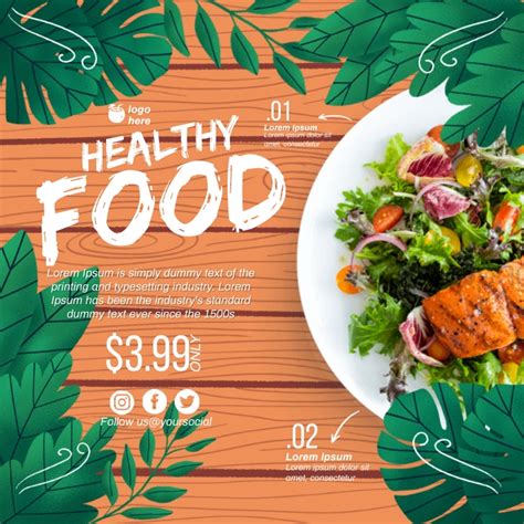 Healthy Food Template Postermywall