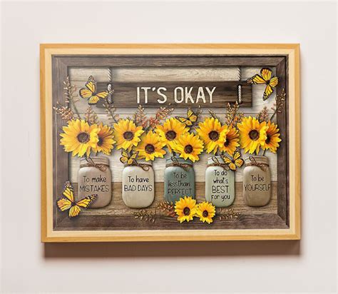 A4 Постер бурканчета със слънчогледи - ДДН Кристъл