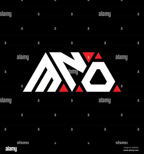 Mno Triangle Letter Logo Design With Triangle Shape Mno Triangle Logo