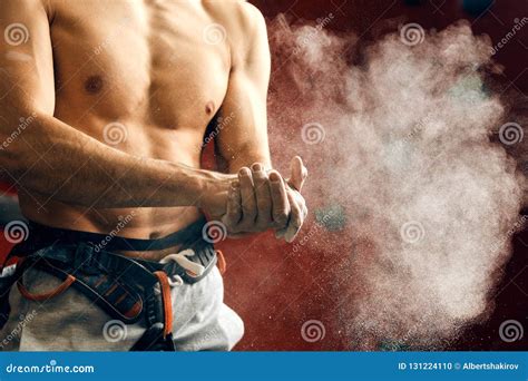 Sexy Athletic Man With Naked Torso On White Background Fashion Portrait Of Sporty Healthy Guy
