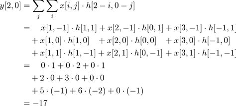 Example Of 2d Convolution