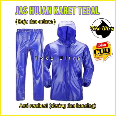 Jual Jas Hujan Karet Cod Mantel Setelan Jas Hujan Nelayan Matol