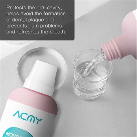 Anti Cavity Anti Sensitive Disposable Teeth Whitening Peppermint Wash