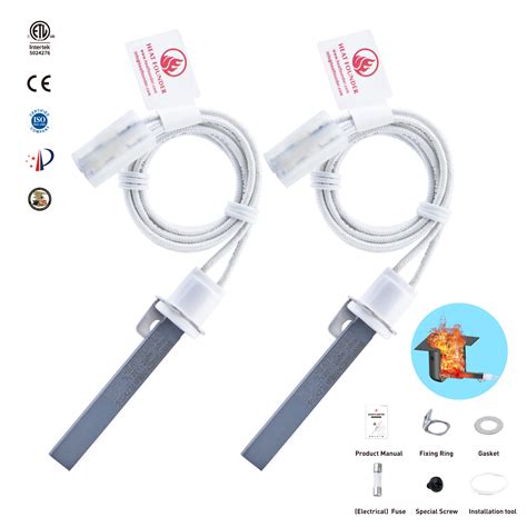 Heatfounder Silicon Nitride Hot Rod Igniter 2 Pack Grill Igniter Replacement For Pitboss