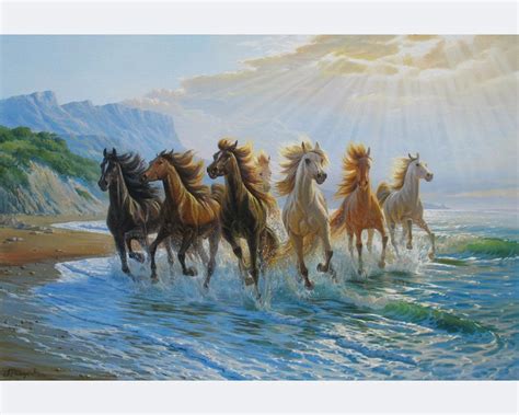 Horse Running Painting