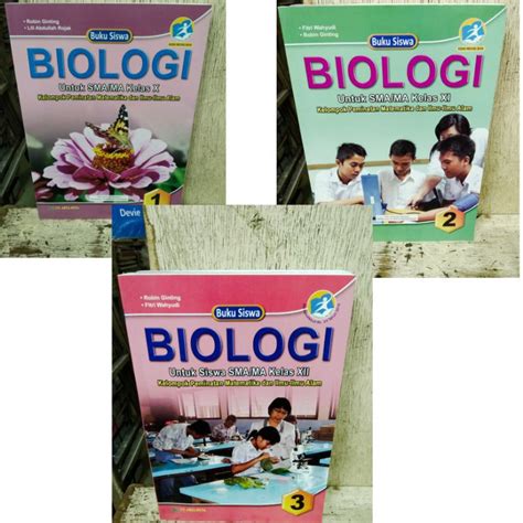 Jual Buku Siswa Biologi Sma Ma Kelas X Xi Xii Kurikulum Penerbit