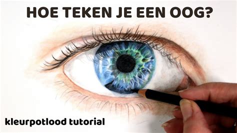 HOE TEKEN JE EEN OOG Met Kleurpotlood YouTube