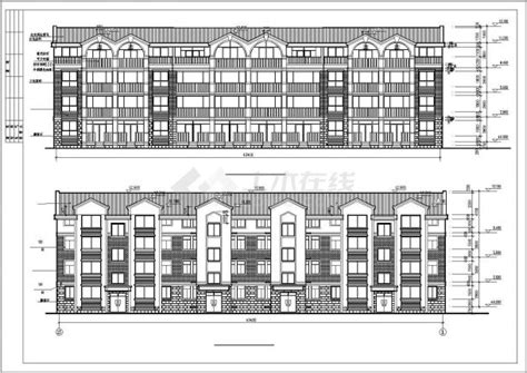 某市郊多层豪华商务别墅建筑方案全套设计施工cad图纸别墅建筑土木在线