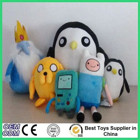 Styles Adventure Time Plush Toys Jake Finn Beemo Bmo Penguin Gunter