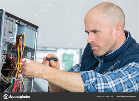 Man Fixing Network