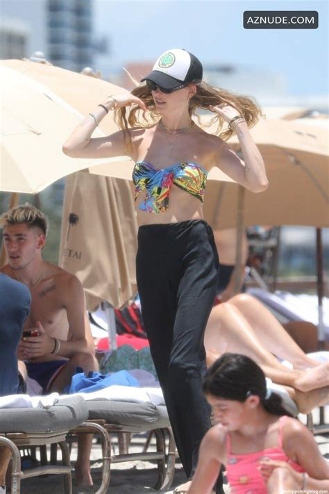 Behati Prinsloo Sexy Shows Off Her Hot Figure In A Bikini At The Beach In Miami Aznude