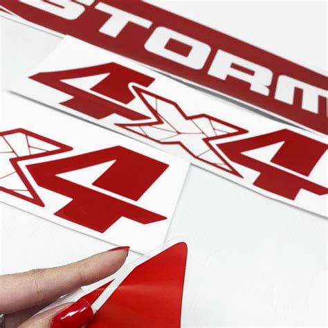 Kit Faixas Ranger Storm 2020 4x4 Adesivos Lateral E Traseiro