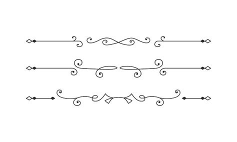 Premium Vector Collection Of Elegant Decorative Line Border Designs