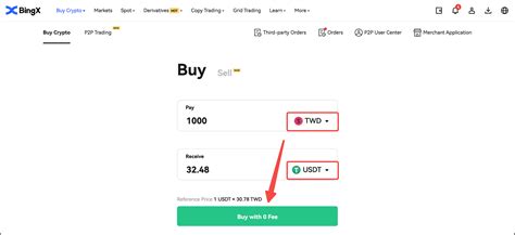 Bingx Tutorial How To Purchase Crypto Via Quick Buy On Bingx