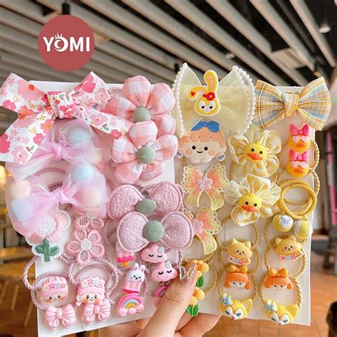 Jual Yomi 20pcs Ikat Rambut Anak Karakter Ikatan Rambut Korea Anak