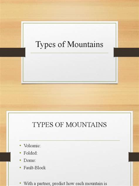 Types of Mountains | PDF | Mountains | Magma