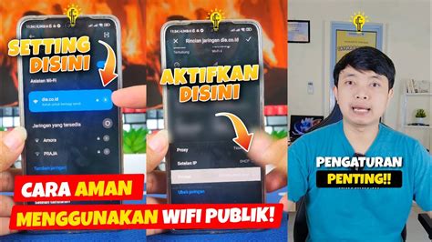 CARA AMAN MENGGUNAKAN WIFI PUBLIK ATAU WIFI UMUM DI HP YouTube