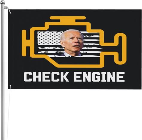 Amazon Biden Check Engine Flag Anti Joe Biden Flag Fuck Joe Biden Democrats Suck Flag