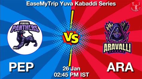 Pep Vs Ara Dream Team Prediction Fantasy Kabaddi Tips Jan