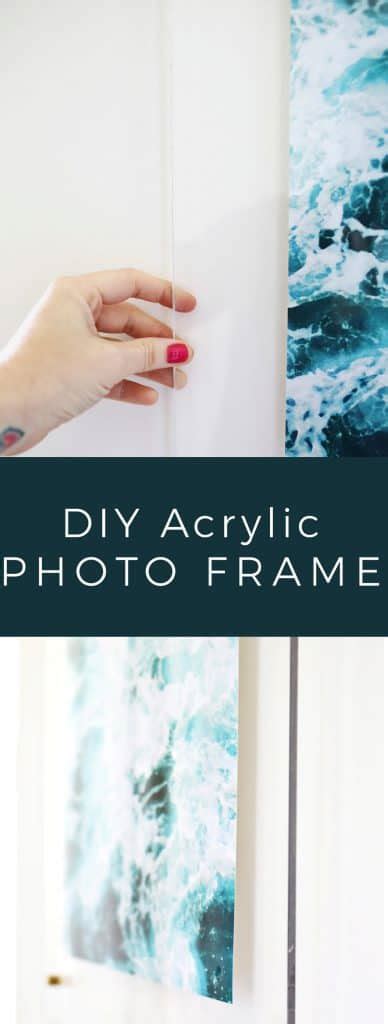 Floating Acrylic Frame DIY - A Beautiful Mess