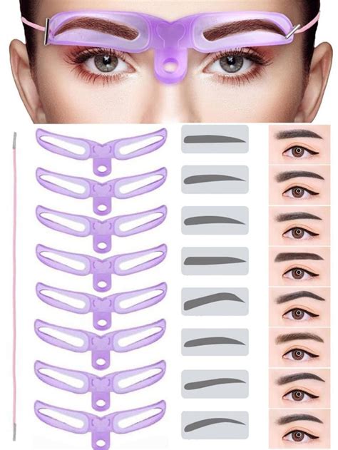 Pcs Eyebrow Stencils Eyebrow Shaping Kit Eyebrow Template Styles