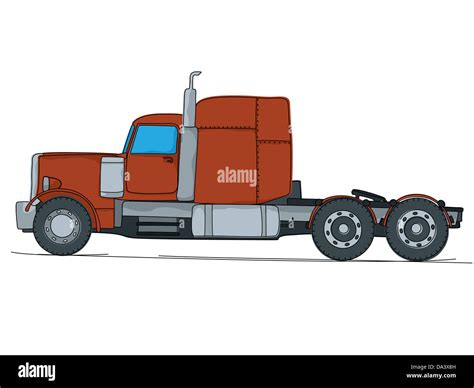 Cartoon Truck Side View