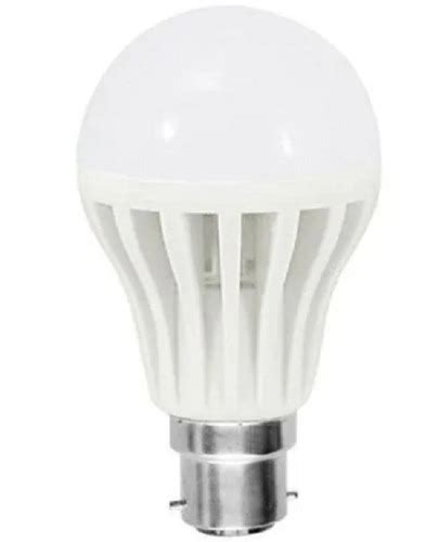 White Watt Voltage Hertz Dome Shaped Plastic Led Bulb For