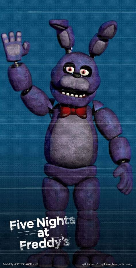 Bonnie Full Body Render By SCOTT CAWTHON By GareBearArt1 Fnaf Cool