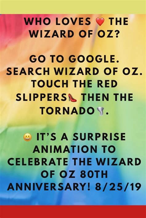 Wizard of Oz 80th Anniversary Celebration Animation! 👠🌪🌈 ️ ️😀🥰🌟 ...