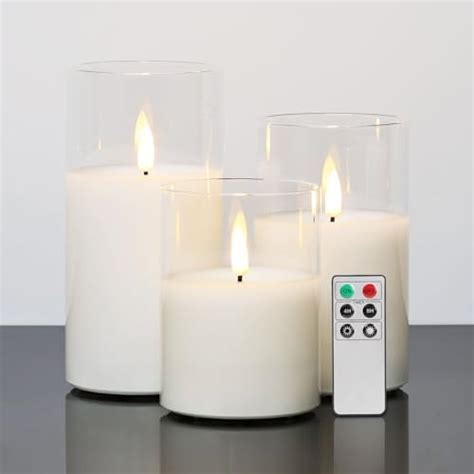 Hausware Flameless Candles Battery Operated Candles H 4 5 6 7 8 9