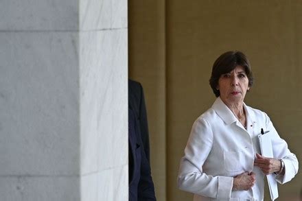 French Foreign Minister Catherine Colonna Arrives Editorial Stock Photo