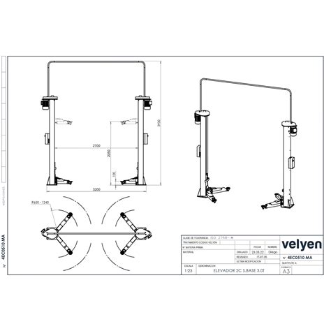 Electromechanical Post Lift Baseless Kg Electronic