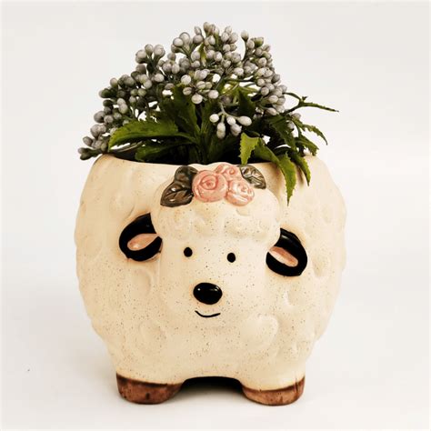 Farm Animal Planters W Flower Sproutwell Decor