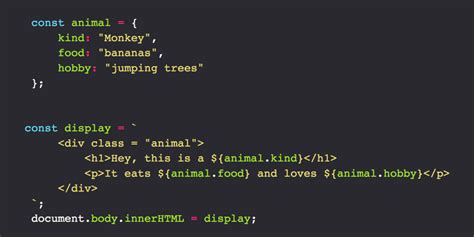 Understanding Template Literals In JavaScript