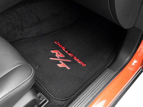 Lloyd Challenger Velourtex Front Floor Mats With Challenger And Red Rt