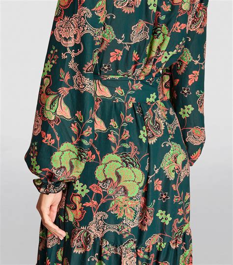 Me Em Green Paisley Print Maxi Dress Harrods Uk