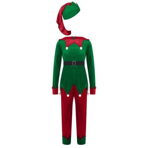 Iixpin Déguisement Lutin Noël Enfant Unisexe Costume Elfe De Noël