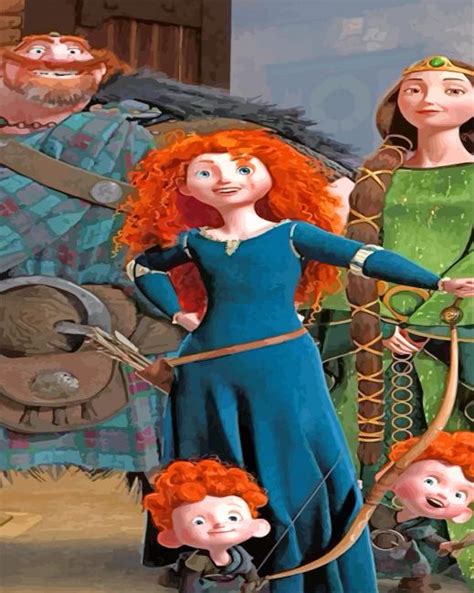 Merida And Her Family Paint By Numbers - Numeral Paint Kit