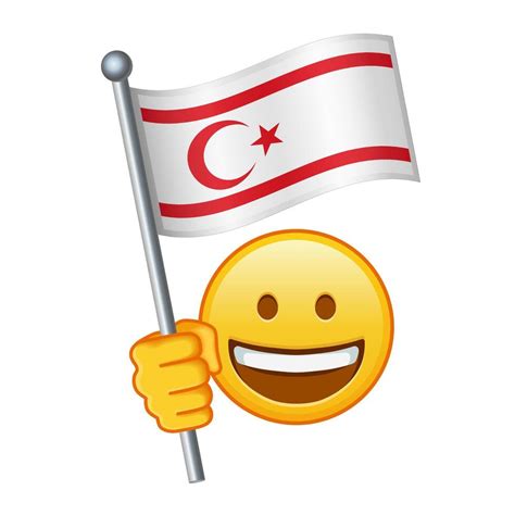 Emoji with Turkish Republic of Northern Cyprus flag Large size of ...