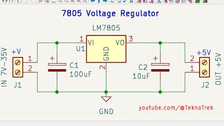 GitHub - TeknoTrek/7805-Voltage-Regulator: This project demonstrates